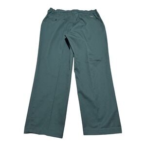 Vintage SofTwill by UniFirst Hunter Green Pleated Pants Men 37/38 (Fit 34x29.75)